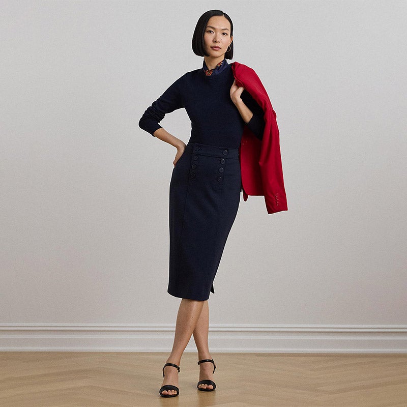 Lauren Ralph Lauren ジオプリントペンシルスカート XS Lauren Ralph Lauren ジオプリントペンシルスカート XS スカート