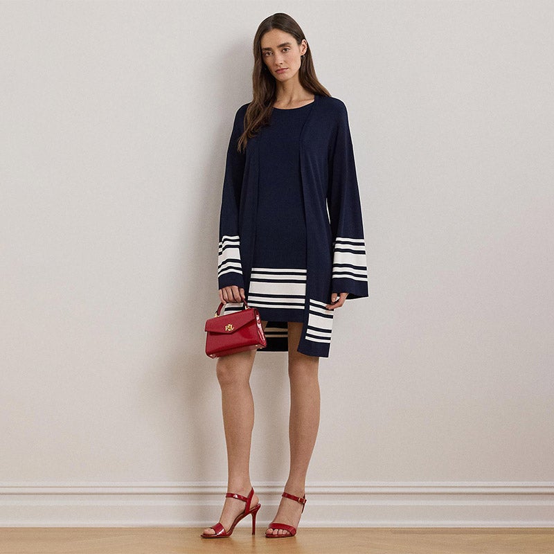 LAUREN RALPH LAUREN ツートーン カーディガン 通販 - 西武