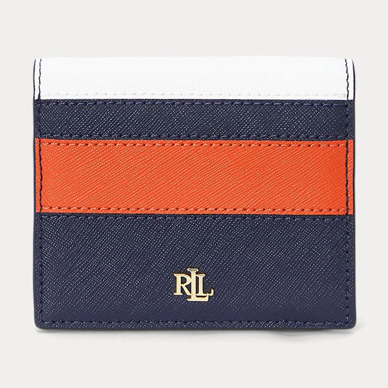 LAUREN RALPH LAUREN カラーブロック レザー コンパクト
