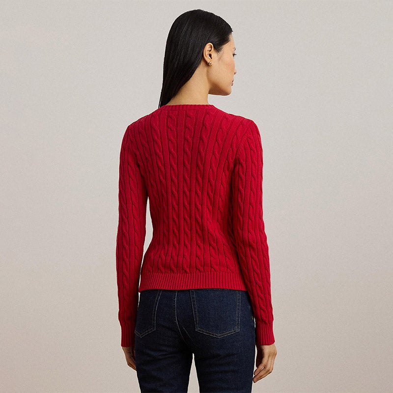 LAUREN RALPH LAUREN ケーブルニット コットン カーディガン