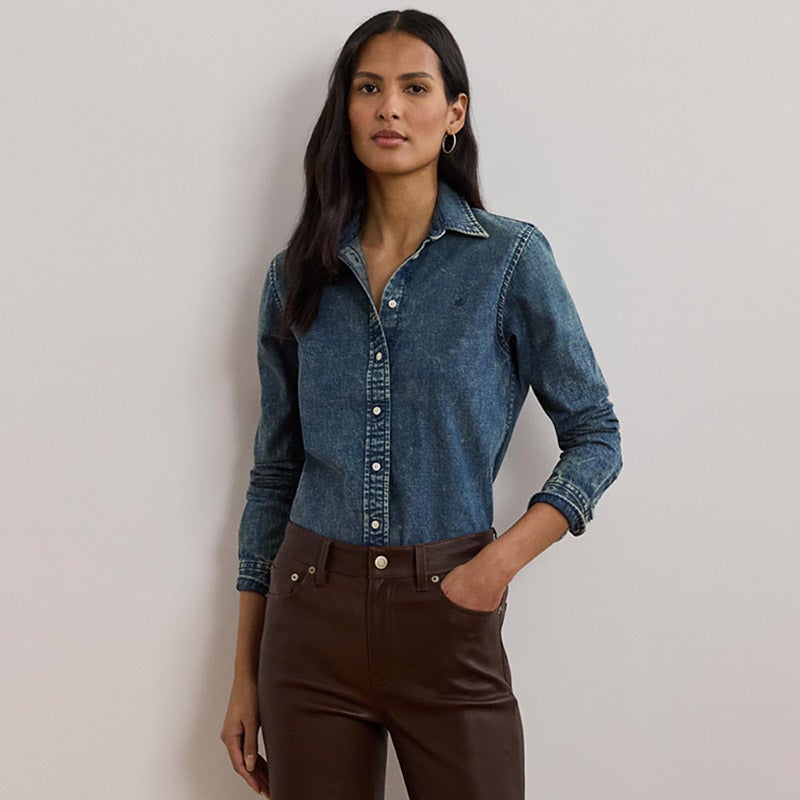 【ヒロアキ】Ralph Lauren スリムフィット デニムシャツ M スリム フィット デニム シャツ | ラルフ ローレン公式