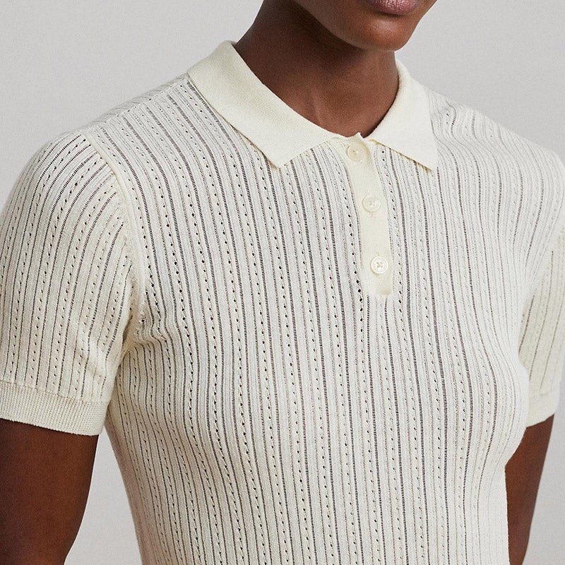 POLO RALPH LAUREN ストライプドポインテールニット セーター POLO RALPH LAUREN（ポロ ラルフ ローレン）の「ストライプド