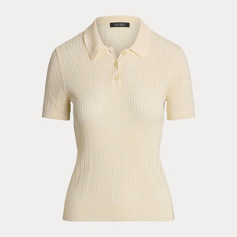 POLO RALPH LAUREN ストライプドポインテールニット セーター RALPH LAUREN｜ストライプド ポインテール コットンブレンド
