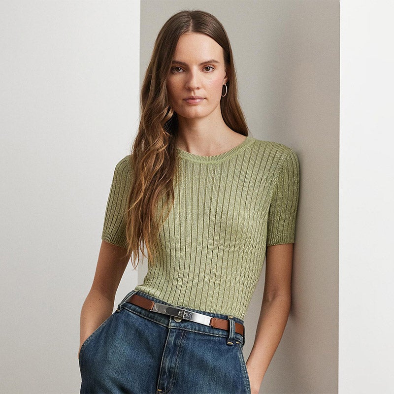 LAUREN RALPH LAUREN ケーブルニット ウールカシミヤ
