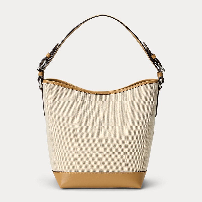 【Lauren Ralph Lauren】Witley ロゴ キャンバス バケットバッグ キャンバス ミディアム Witley バケット バッグ | ラルフ