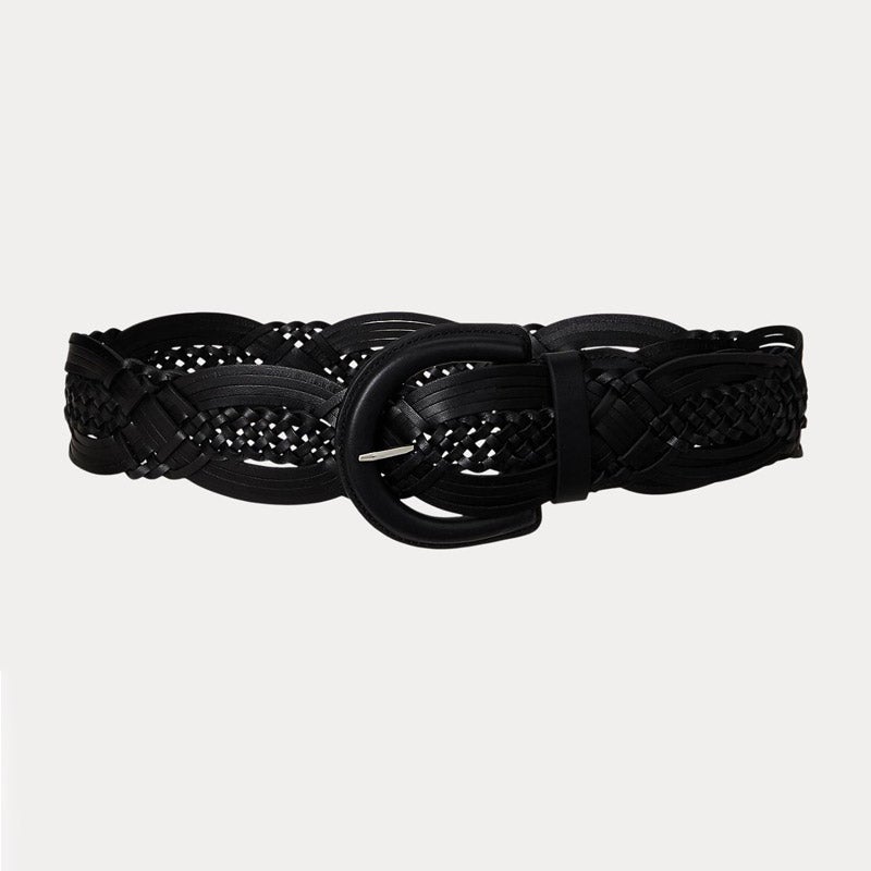 LAUREN RALPH LAUREN ブレーデッド レザー ベルト 通販 - 西武
