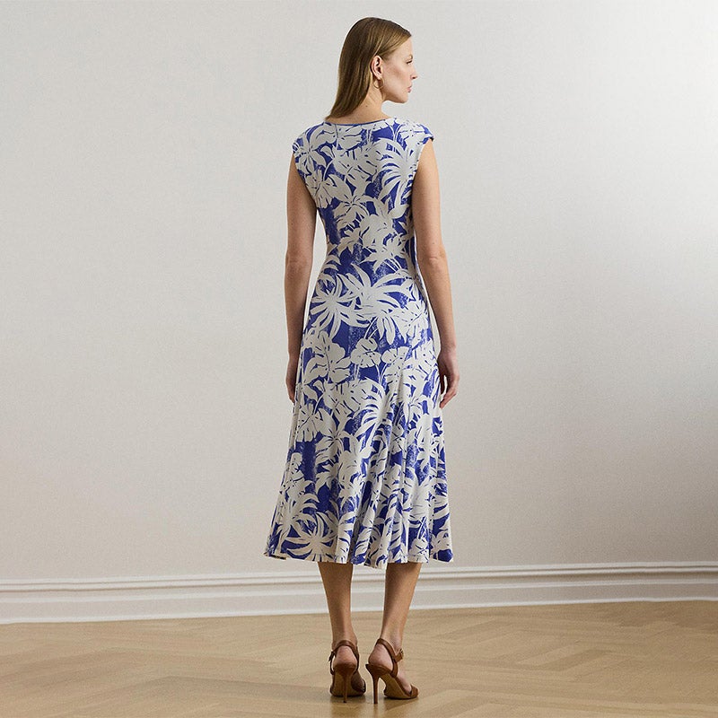 LAUREN RALPH LAUREN パームフロンドプリント ストレッチ