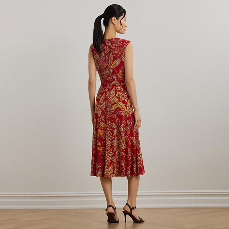 【RALPH LAUREN】プリーツ ジャージー ストラップレス ガウン RALPH LAUREN】プリーツ ジャージー ストラップレス ガウン