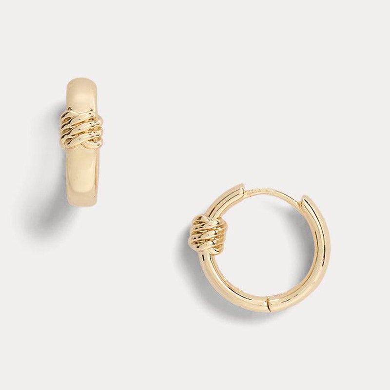 LAUREN RALPH LAUREN ゴールドプレーテッド ハギー ピアス 通販