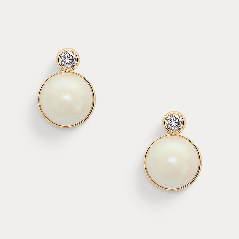 LAUREN RALPH LAUREN キュービック ジルコニア フープ ピアス