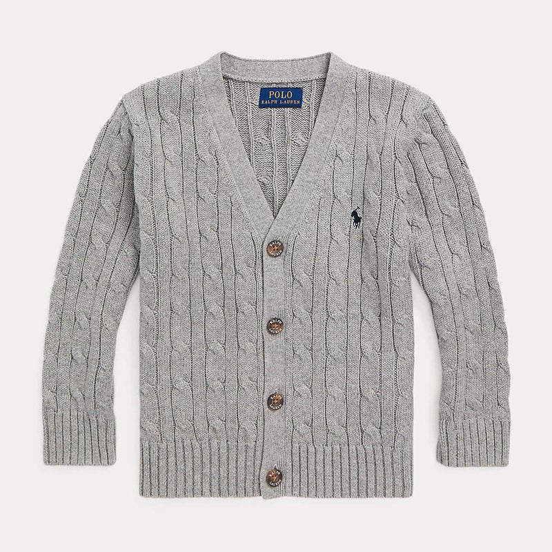 POLO Ralphlaurenベージュ Vネックカーディガン【30,】