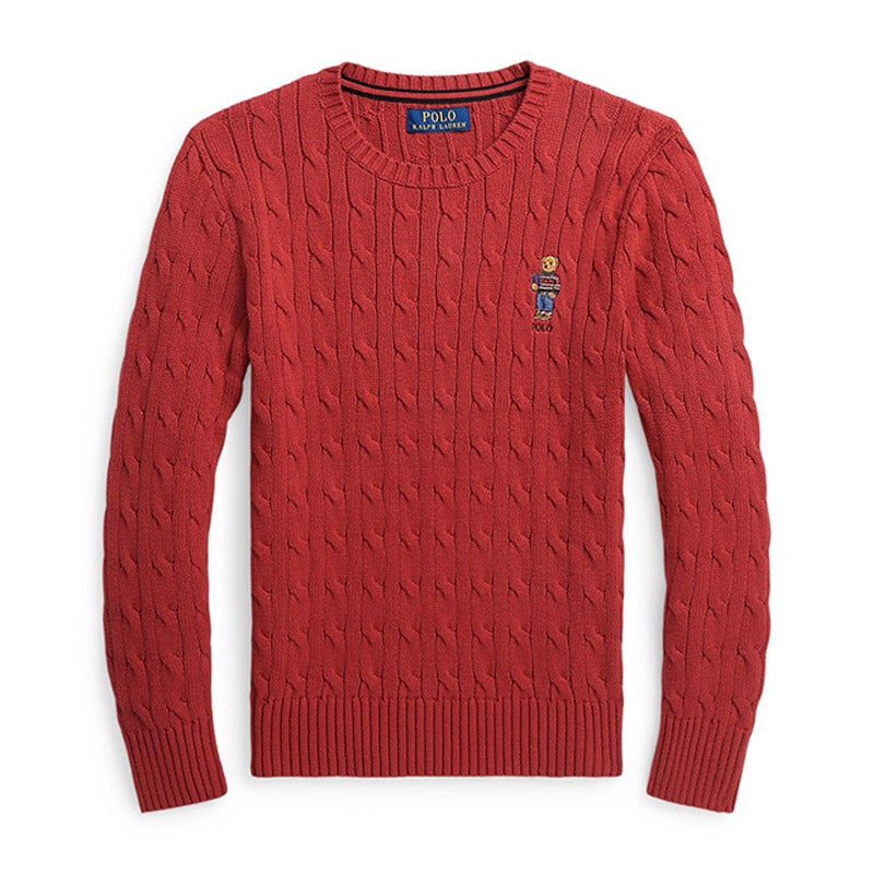 Polo ベア ケーブルニット コットン セーター