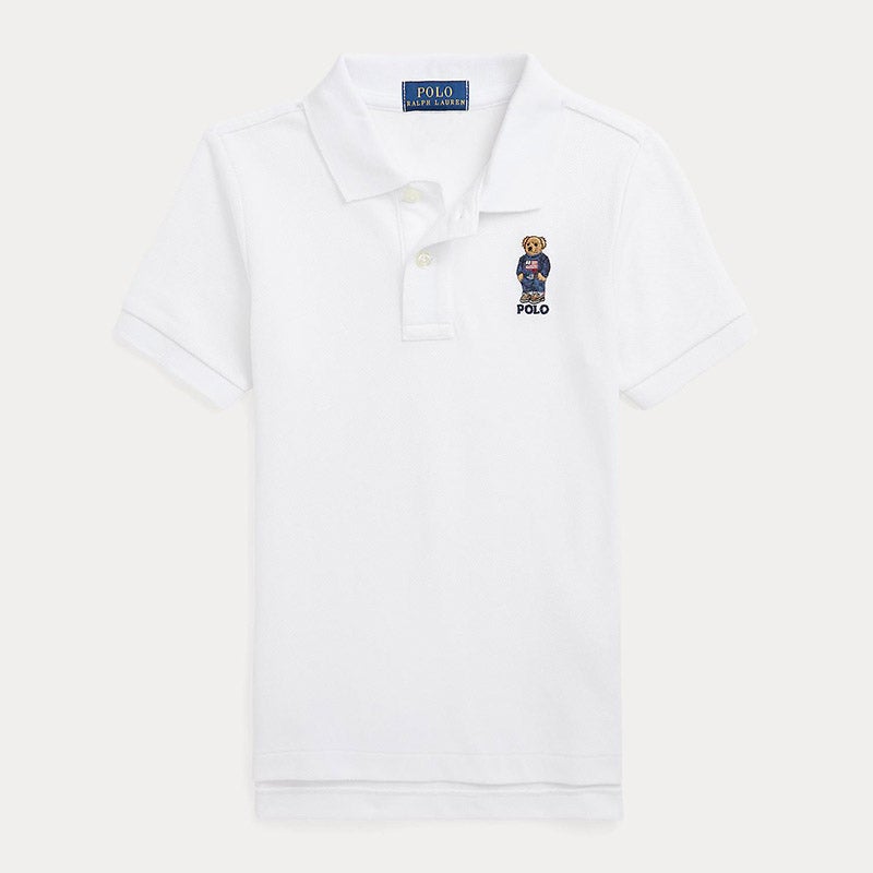 Polo ベア コットン メッシュ ポロシャツ