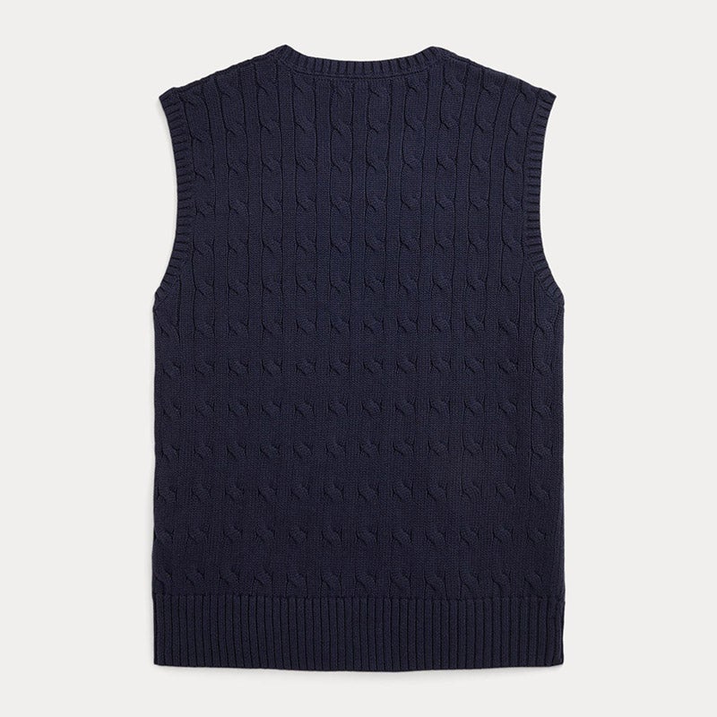 zoe【新品未使用】Ralph Lauren ラルフローレン ベスト 9号 ビッグ フィット フラッグ セーター ベスト（ベスト）｜POLO