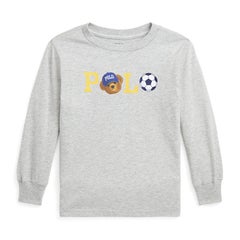Polo ベア ロゴ コットン ロングスリーブ Tシャツ