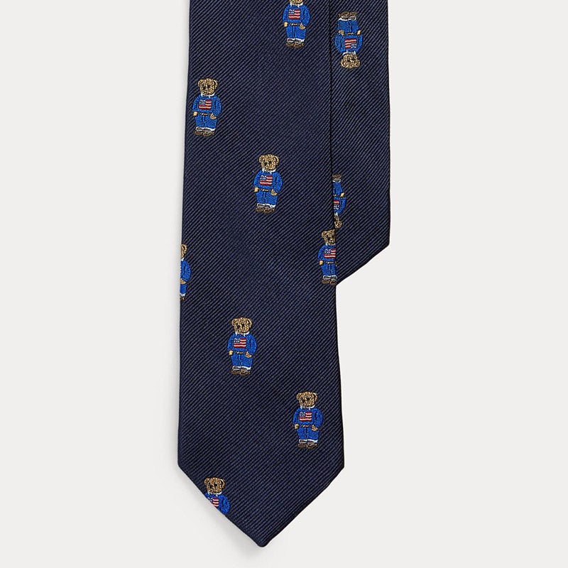 【超希少】Ralph Lauren ポロベア 刺繍ロゴ ネクタイ 紺色ネイビー s7-1455483_lifestyle?wid=1200&