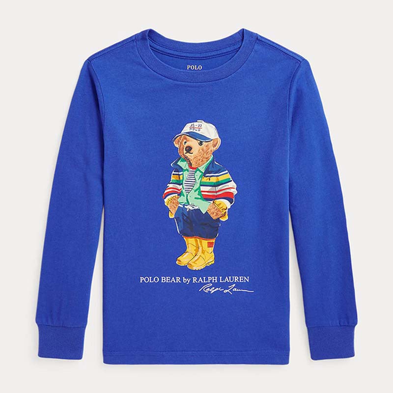 Polo ベア コットン ロングスリーブ Tシャツ