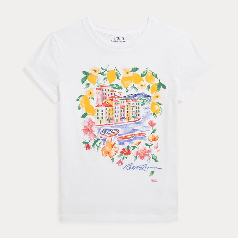 コットン ジャージー グラフィック Tシャツ