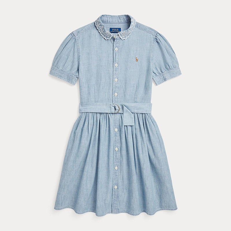 ☆RALPH LAUREN☆ラルフローレン シャンブレー シャツ ドレス POLO RALPH LAUREN（ポロ ラルフ ローレン）の「コットン