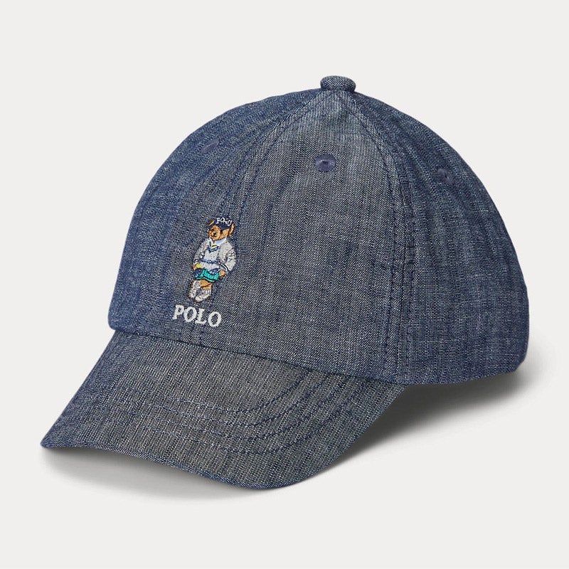Polo ベア コットン シャンブレー ボール キャップ