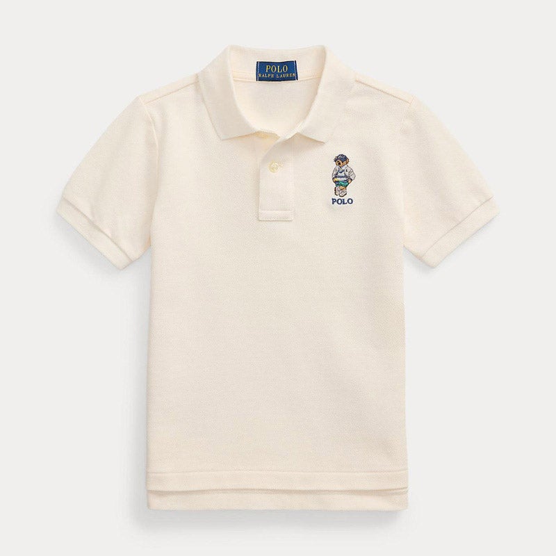 Polo ベア コットン メッシュ ポロシャツ