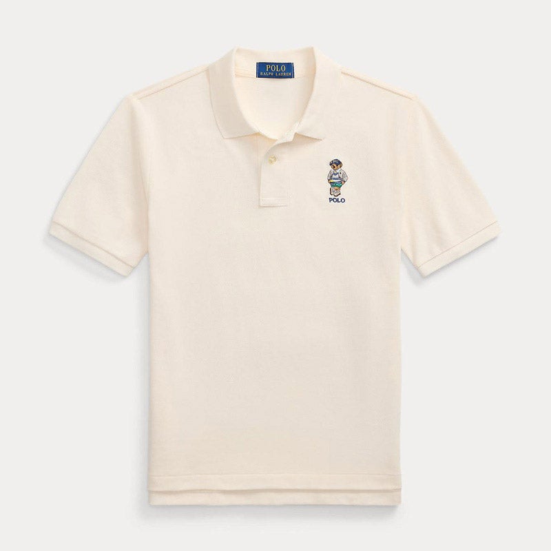 Polo ベア コットン メッシュ ポロシャツ