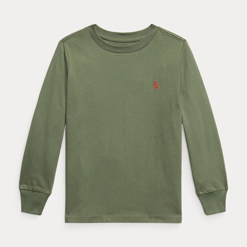コットン ジャージー ロングスリーブ Tシャツ