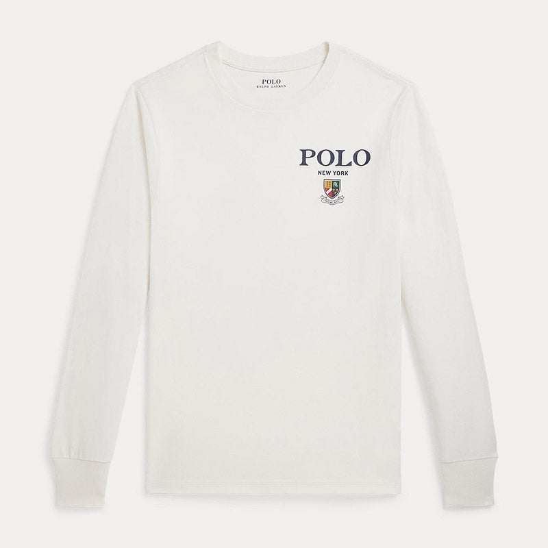 コットン ロングスリーブ グラフィック Tシャツ