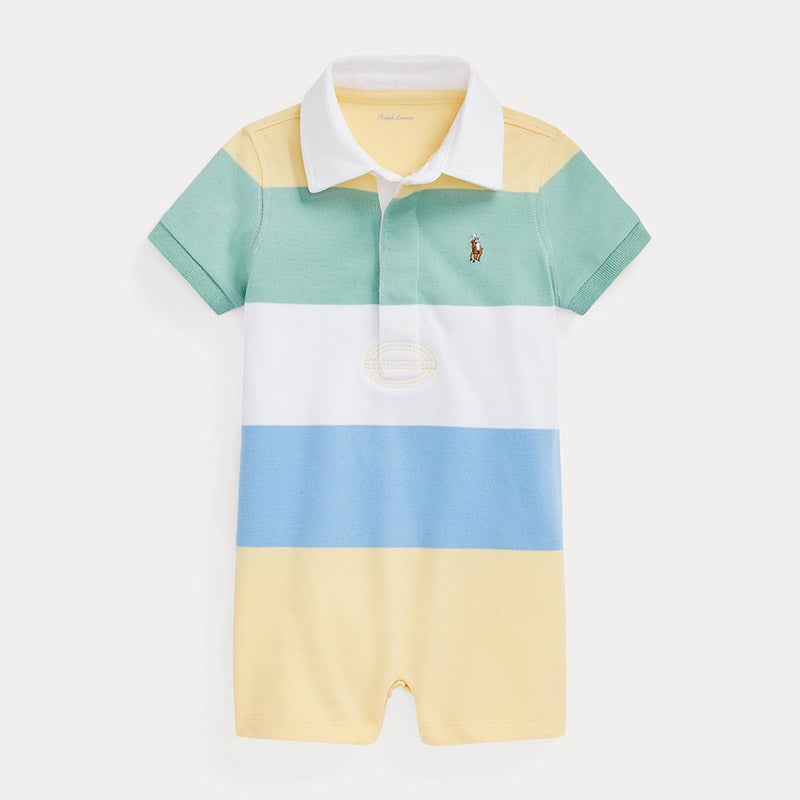 RALPH LAUREN BABY ストライプド コットン ジャージー ラグビー ショートオール 通販 - 西武・そごうの公式ショッピングサイト  e.デパート