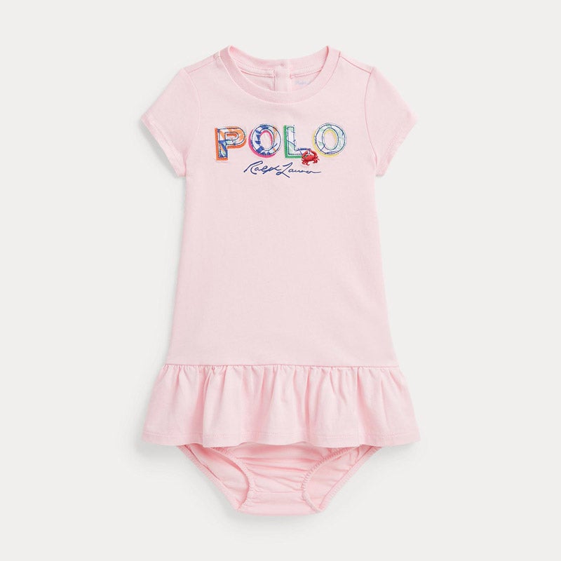 RALPH LAUREN BABY トロピカルロゴ コットン Tシャツ ドレス