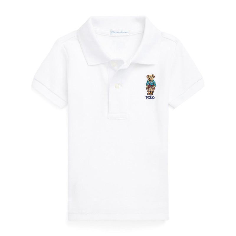 Polo ベア コットン メッシュ ポロシャツ