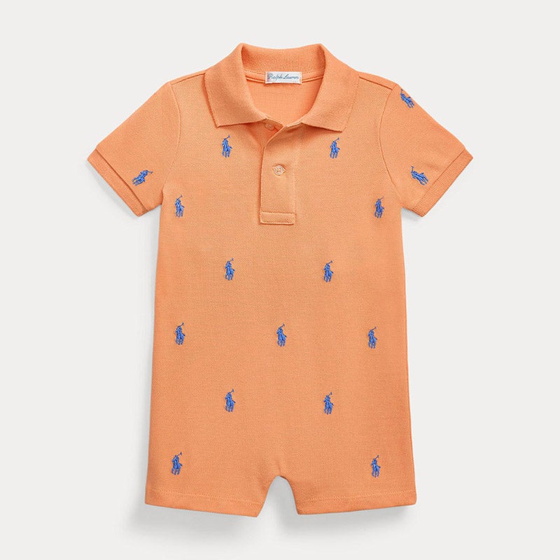 Polo ポニー コットン メッシュ ポロ ショートオール