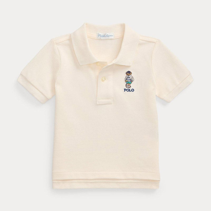 Polo ベア コットン メッシュ ポロシャツ