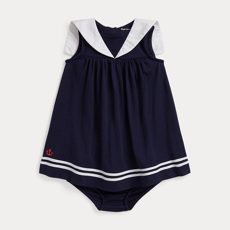 新着【RRL RalphLauren】インディゴ コットン ジャージー ドレス RALPH LAUREN BABY コットン ジャージー セール ドレス