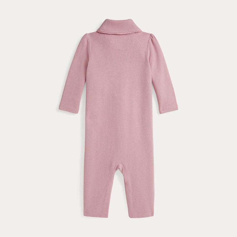 RALPH LAUREN BABY エステートリブ ショールカラー カバーオール