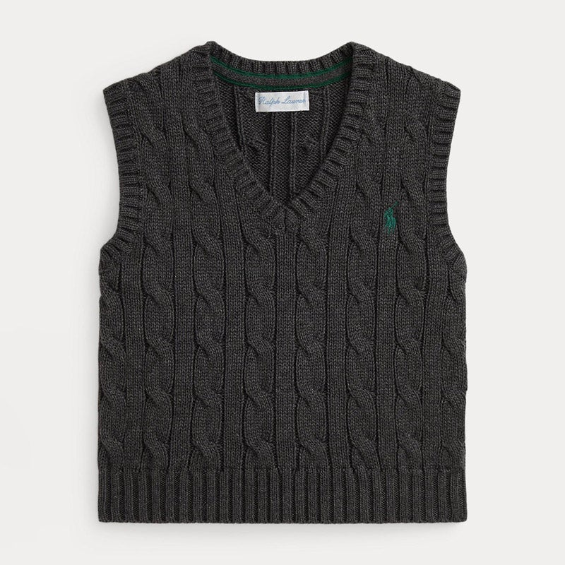 Polo by Ralph Lauren ベスト ケーブルニット 90s L 古着 90s Polo Ralph Lauren ケーブル編み ウール シルク ニット