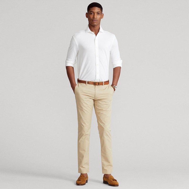 POLO RALPH スリムストレッチ チノパン 33/32 ベージュ POLO RALPH LAUREN（メンズ） ストレッチ スリム フィット チノ