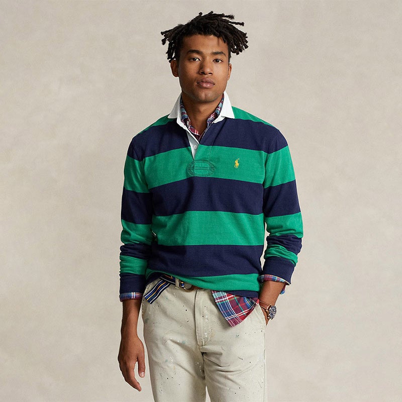 POLO RALPH LAUREN（メンズ） クラシック フィット ストライプド ジャージー ラグビー シャツ 通販 -  西武・そごうの公式ショッピングサイト e.デパート