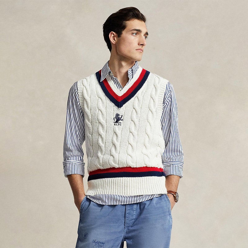 POLO RALPH LAUREN（メンズ） コットン クリケット セーター ベスト