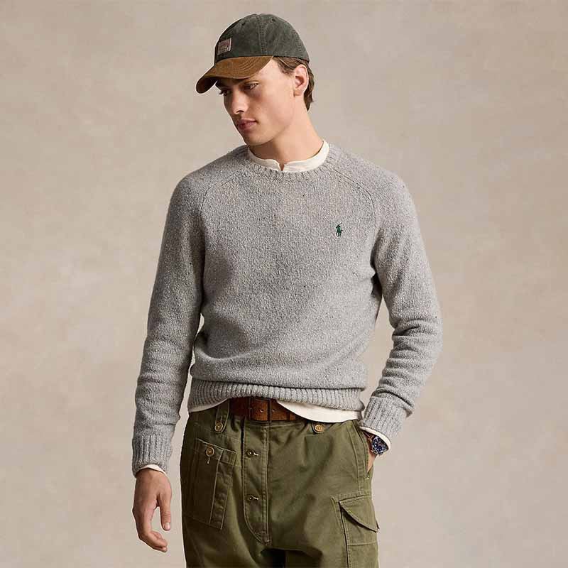 POLO RALPH LAUREN（メンズ） スペックルド ウールブレンド クルーネック セーター 通販 - 西武・そごうの公式ショッピングサイト  e.デパート