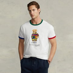 カスタム スリム フィット Polo ベア ジャージー Tシャツ