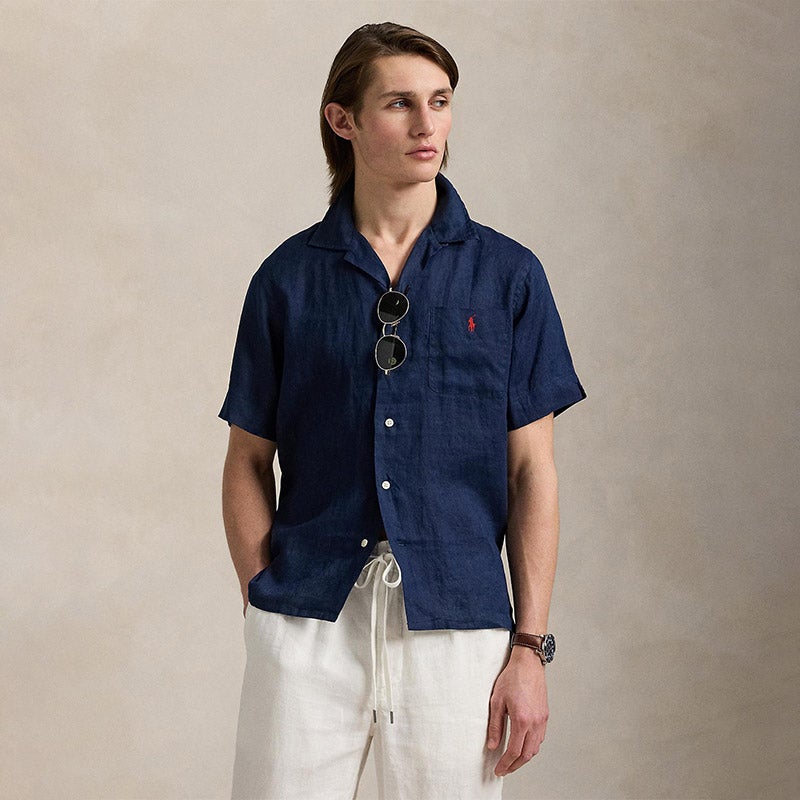 RALPH LAUREN クラシックフィットリネンキャンプシャツ RALPH LAUREN｜クラシック フィット リネン キャンプ シャツ