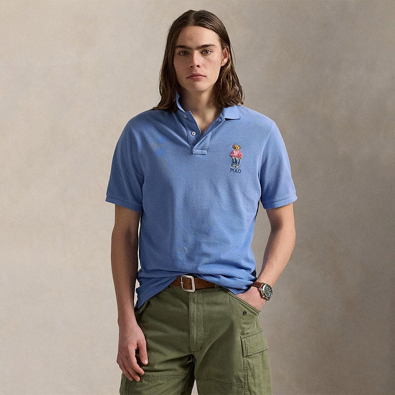 クラシック フィット Polo ベア メッシュ ポロシャツ