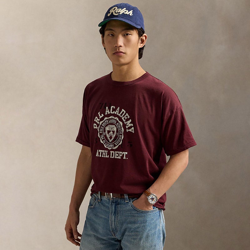 クラシック フィット ロゴ ジャージー Tシャツ