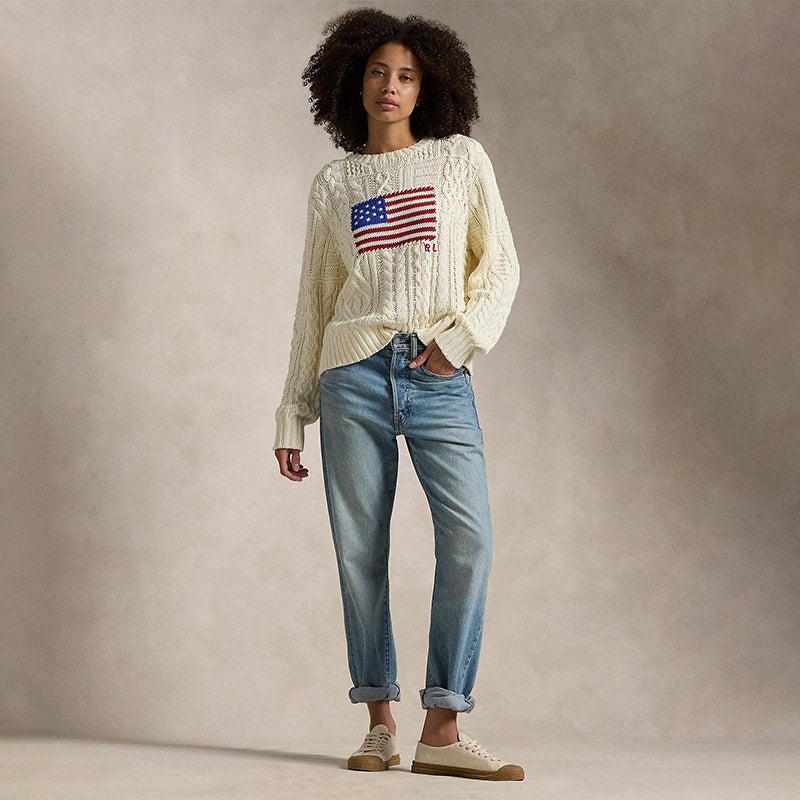 POLO RALPH LAUREN（ウィメンズ） アランニット フラッグ