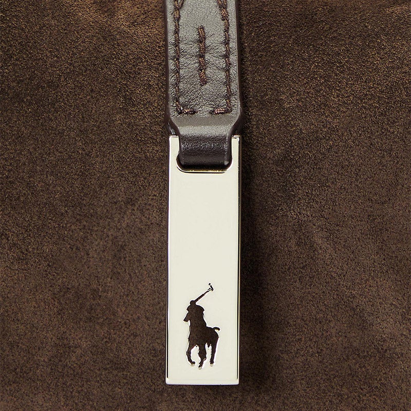 関税込■POLO RALPH LAUREN■ラージ スエードショルダーバッグ ポロ ラルフ ローレン POLO RALPH LAUREN Polo ID スエード