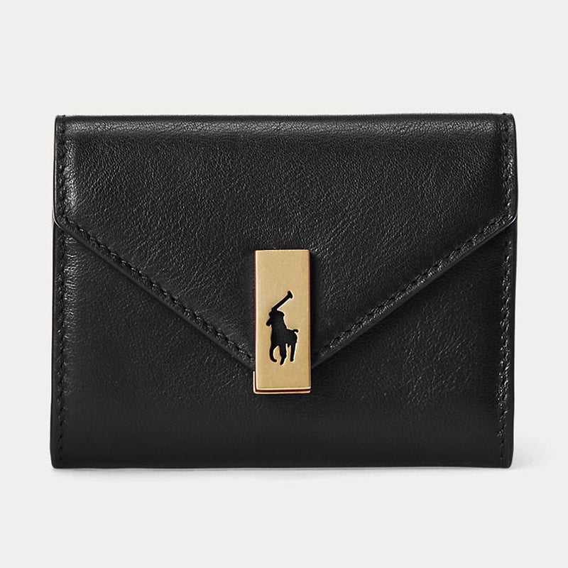 Polo ID レザー フォールドオーバー カード ケース