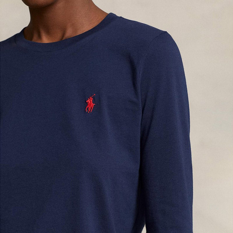 すそロゴ☆ゆったり【Ralph Lauren】クロップTシャツ そで長め すそロゴ☆ゆったり【Ralph Lauren】クロップTシャツ そで長め