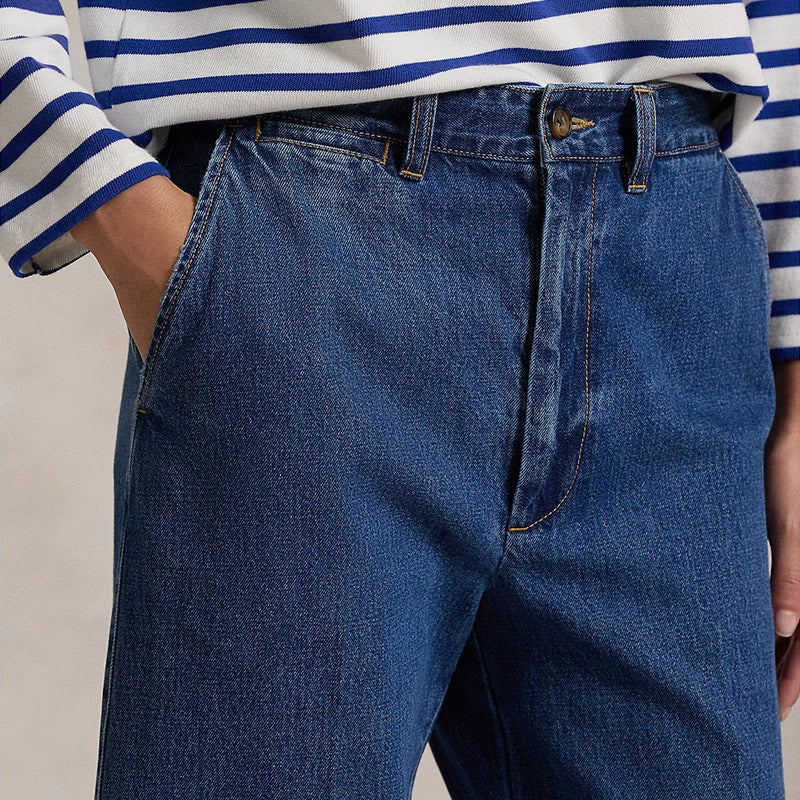 *関税・送料込み*【PATOU】クロップドワイドレッグジーンズ POLO RALPH LAUREN（ウィメンズ） ワイドレッグ クロップド