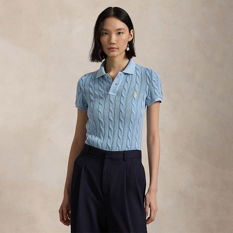 POLO RALPH LAUREN（ウィメンズ） ケーブルニット ポロシャツ